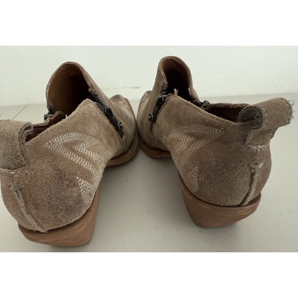 Frye Sacha Primrose Shooties Women Size 9 Tan Western Embroidered Ankle Boots - Picture 7 of 14
